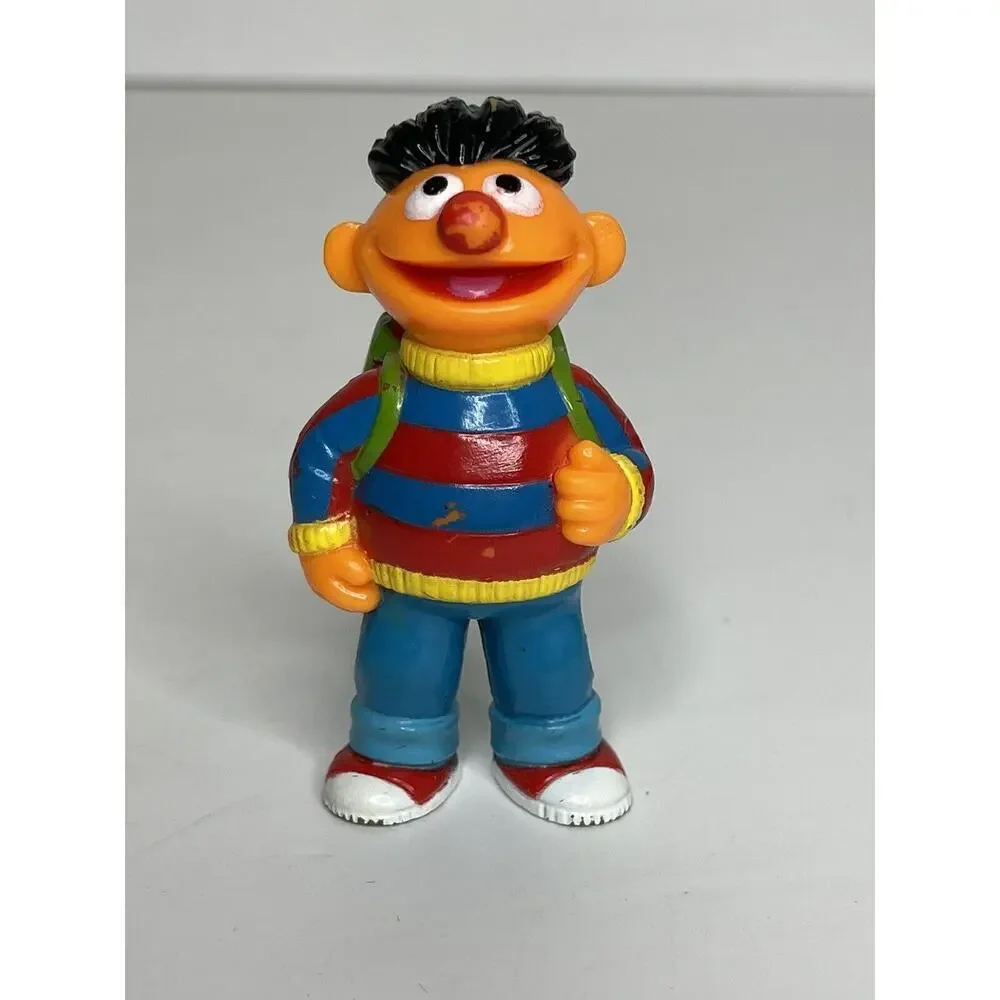 1980's Sesame Street Ernie PVS Figurine Toy SMALL‎ Collectible